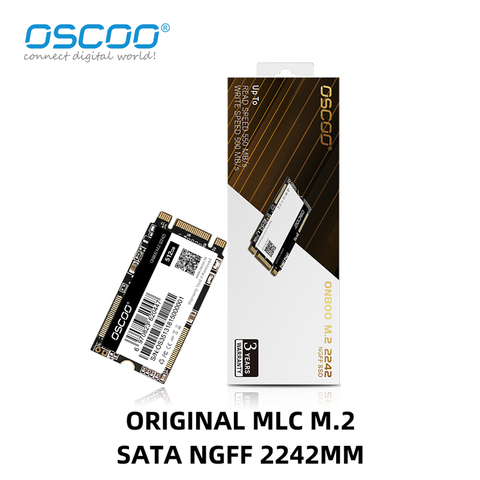 OSCOO – disque dur SSD M.2, SATA, avec capacité de 16 go, 32 go, 64 go, 2242 go, 128 go, 256 go, 1 to, Original, MLC Flash, NGFF, 512 ► Photo 1/6