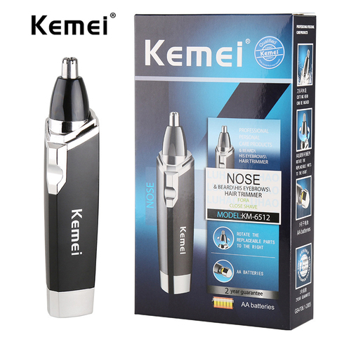 Kemei KM-6512 mode électrique rasage nez tondeuse à cheveux sûr soins du visage rasage tondeuse pour coupe-nez ► Photo 1/6