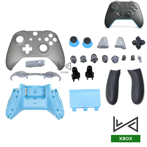 Kit de coque de boîtier + LB RB boutons de pouce couverture pour Xbox One contrôleur mince édition spéciale ► Photo 1/6