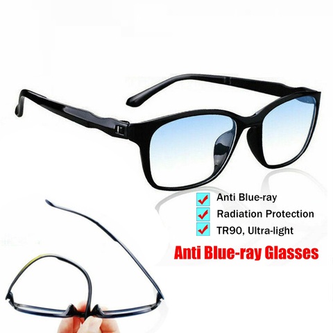 Lunettes Anti-lumière bleue | TR90, lunettes d'ordinateur, Anti-rayons bleus, lunettes optiques, lunettes lunettes de Spectacle, lunettes de jeux ► Photo 1/6