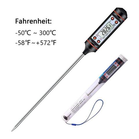 Thermomètre numérique électronique, outil de mesure de la température des aliments, Barbecue, huile de cuisson, stylo, sonde ► Photo 1/6