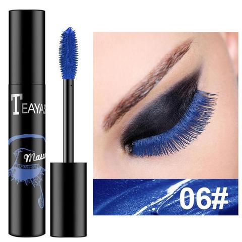 Mascara couleur imperméable et séchage rapide pas fleuri bleu violet or noir friser allonger longs cils couleur Mascara ► Photo 1/6