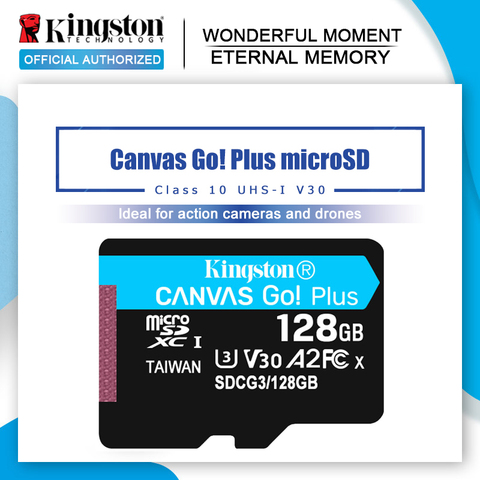 Kingston Canvas Go! Plus – carte mémoire micro sd de classe 10, 128 go, 64 go, 256 go, 512 go, UHS-1 go, TF, pour Smartphone ► Photo 1/6
