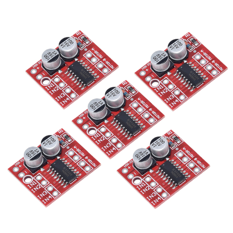 Module de moteur pas à pas à double pont en H, 5 pièces, L298N, 1,5 a, 2 voies, MX1508 DC, PWM, vitesse ► Photo 1/5