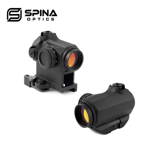 Spina optique 1x20 point rouge portée optique vue chasse IPX6 étanche QD monture avec visée caoutchouc pour armé. 223 5.56 .308 7.62 ► Photo 1/6