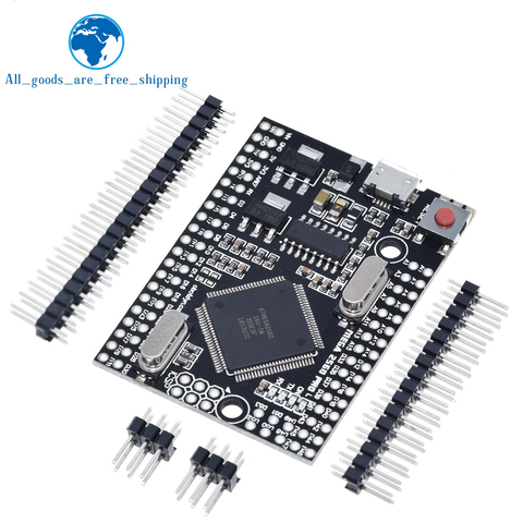 TZT Mega2560 PRO MINI 5V (Embed) CH340G ATmega2560-16AU avec pinces mâles Compatible pour arduino Mega 2560 ► Photo 1/6