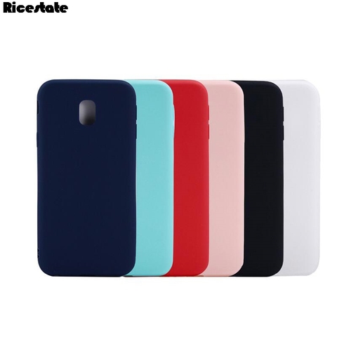 Coque souple en Silicone mat, couleur unie, étui pour Samsung Galaxy J5 J530 J3 J330 J7 2017 J730 J4 J6 Plus J8 2022 version européenne ► Photo 1/6