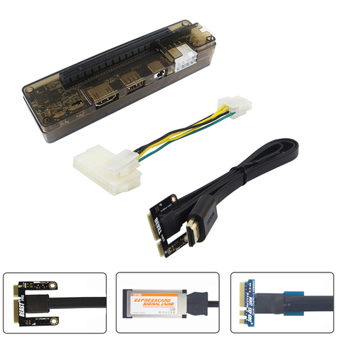 Carte graphique externe pour ordinateur portable, Station d'accueil pour ordinateur portable, Mini PCI-E EXP GDC, NGFF M.2 A Key, Expresscarad ► Photo 1/6