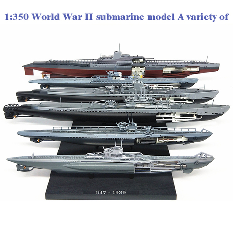 Sous-marin de guerre mondiale II, grande valeur 1:350, modèle de navire de guerre atlantique en alliage ► Photo 1/6