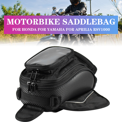 Porte-téléphone magnétique pour moto, sacoche de selle pour Honda, Yamaha, Aprilia, RSV1000, réservoir d'huile et de carburant ► Photo 1/6
