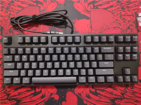 IKBC C87 TKL clavier mécanique sans clé C87 PBT keycap cherry mx argent commutateur marron vitesse clavier de jeu non rétro-éclairé ► Photo 1/4