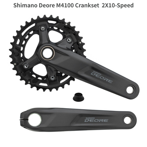 Shimano – pédalier DEORE FC M4100 HOLLOWTECH II, pédalier 2x10 avec BB52 36-26T 170MM, pièces de vélo de vtt ► Photo 1/3