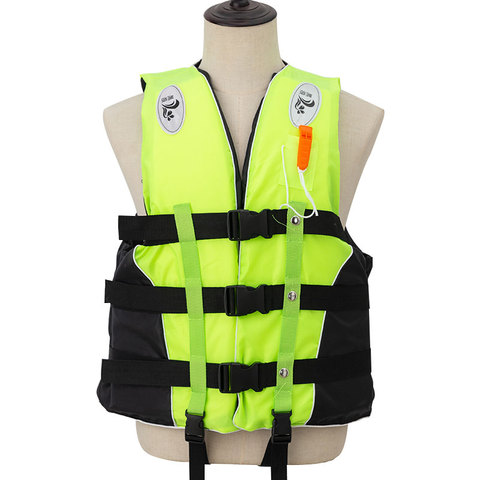 Gilet de sauvetage avec sifflet pour adultes, tailles M-XXXL, veste, natation, bateau, Ski, Sports aquatiques, polyester ► Photo 1/5