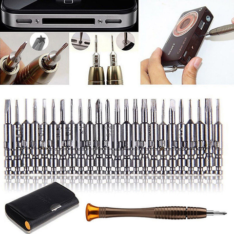 25 pièces en 1 jeu de tournevis 25 in1 précision Torx tournevis ensemble d'outils de réparation de téléphone portable pour téléphone portable ► Photo 1/5