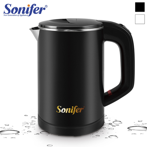 Sonifer – Mini bouilloire électrique en acier inoxydable 600W, sans fil, Portable, chaudière à eau électrique, théière ► Photo 1/6