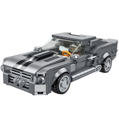 Créateur voiture de course ford Mustang GT500 Supercar voitures de sport MOC blocs de construction ensembles chiffres briques modèle classique Kit enfants jouets ► Photo 1/6