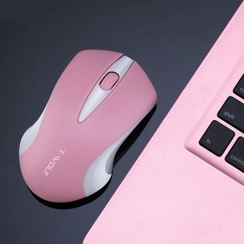 Souris optique sans fil pour ordinateur portable, 1600dpi, rose, mignonne, silencieuse, pour fille ► Photo 1/6