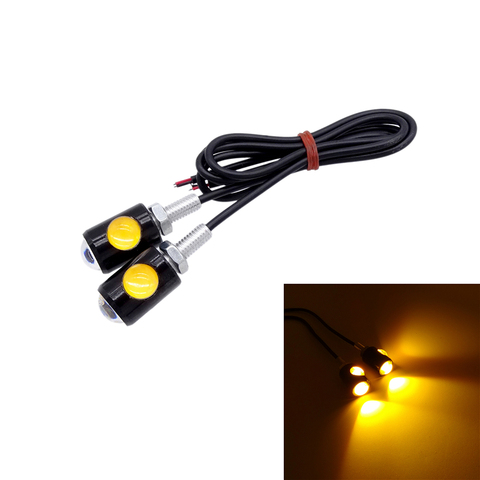 Signal de moto pour moto, plaque d'immatriculation, boulon et queue de vis, antibrouillard, LED, LED très brillante, LED, 2 pièces ► Photo 1/6