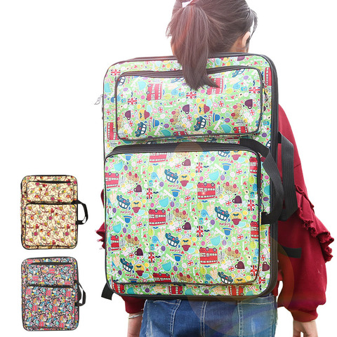 Sac d'art d'enfant de bande dessinée de 8K pour des outils de dessin de planche de peinture Kits de dessin mignons sac de croquis imperméable pour des fournitures d'art de ensemble d'art d'enfants ► Photo 1/6