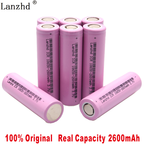 Batteries Li-ion rechargeables 2022 V ICR18650 pour samsung 3.7 26F, 18650 mAh pour utilisation avec lampe de poche, 1 à 8 pièces, originales, nouvelle collection 2600 ► Photo 1/4