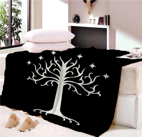 Anime seigneur arbre couverture tapis hôtel pique-nique maison chambre couverture douce chaud voyage couverture couvre-lit plage serviette Table Cosplay ► Photo 1/6