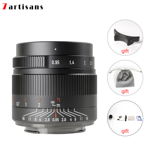 7 Artisans 35mm F0.95 objectif Portrait grande ouverture pour Sony E/Fuji/Canon eo-m/Nikon Z/M43 monture appareil photo sans miroir livraison gratuite ► Photo 1/6