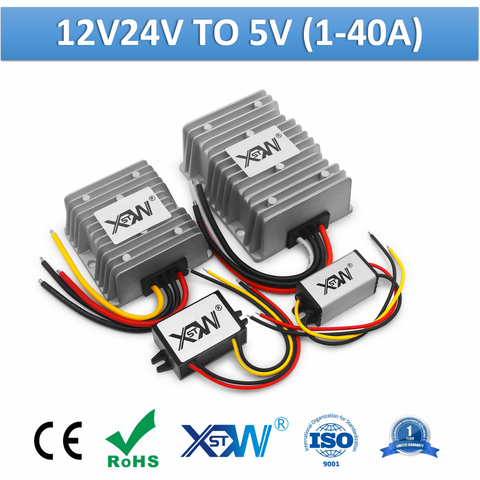 XWST – convertisseur de tension 12v, 24v à 5v cc, 1a, 2a, 3a, 5a, 10a, 15a, 20a, 25a, 30a, 40a ► Photo 1/6