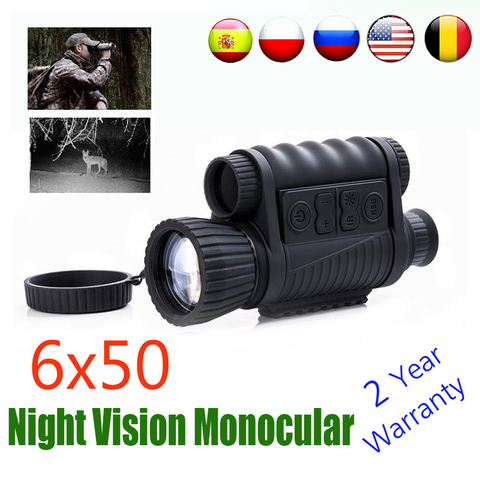 WG650 Nuit Vision Monoculaire Nuit Chasse Lunette de Visée Lunette de Vision Nocturne Jumelles Optique Nuit Sight Bateau Libre ► Photo 1/6