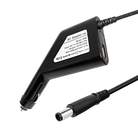 Chargeur secteur pour Dell, 19.5V, 4,62 a, 90W cc, adaptateur secteur pour voiture Dell, pour ordinateur portable Dell D505, D510, D610, D620, E5530, E5400, E6400, E6500, M70, Vostro 1014, 1015 ► Photo 1/6