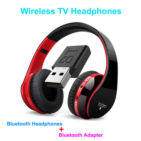 FLOVEME TV casque Bluetooth HiFi casque bluetooth basse profonde casque sans fil avec émetteur bâton pour TV ordinateur téléphone ► Photo 1/6