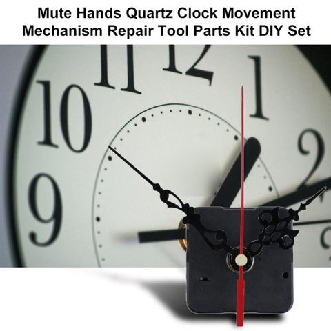 Kit de mouvement horloge à Quartz, mécanisme muet professionnel de 12mm, axe de broche, avec mains, ensemble et détail, flambant neuf ► Photo 1/6