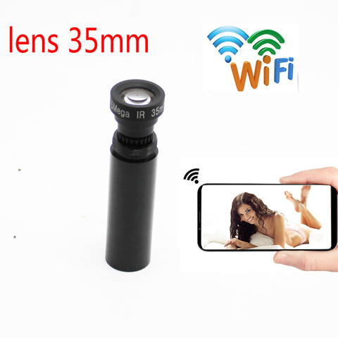 Mini télescope de surveillance à distance wifi HD 1080p P2P onvif, caméra, lampe de poche, enregistreur objectif 35MM, stockage de carte TF ONVIF ► Photo 1/4