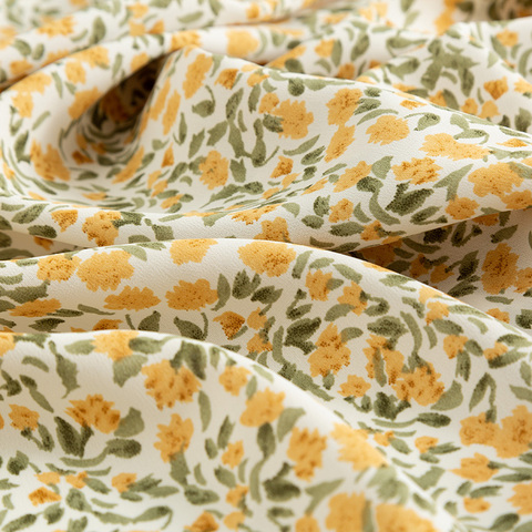 Tissu à coudre pour foulard Vintage tissu en mousseline florale pour robe d'été TJ0579 ► Photo 1/3