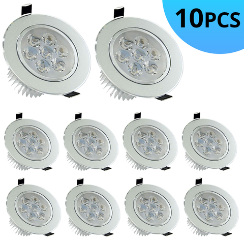 Spot lumineux Led encastrable pour le plafond, éclairage d'intérieur, 12/15/21/27/36/45W, 85/265V, 10 unités ► Photo 1/6