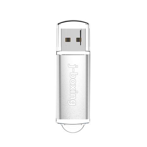 J-boxing – clé USB rectangulaire argentée de 16 go, support à mémoire de forme pour ordinateur portable, Mac, tablette, cadeau ► Photo 1/6