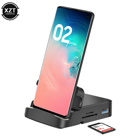 8 en 1 Type C HUB Station d'accueil support de téléphone Dex Pad Station USB C à HDMI Dock chargeur de puissance Kit pour MacBook pour Samsung ► Photo 1/6