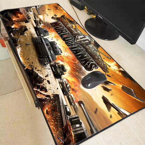 XGZ – tapis de souris monde des réservoirs, bord de verrouillage, pour Gamer, ordinateur portable, grand format ► Photo 1/6