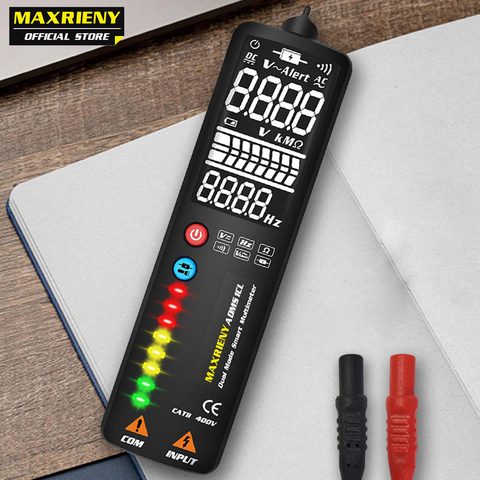 MAXRIENY-multimètre numérique intelligent S1, affichage EBTN, testeur de fil caché, voltmètre, détecteur de tension LCD, ohms, continuité, Test NCV ► Photo 1/6