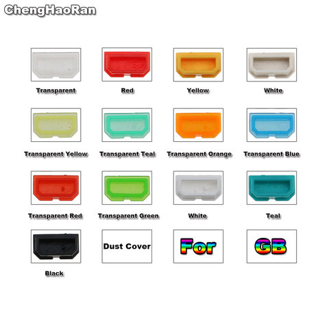ChengHaoRan 2 pièces multicolore cache-poussière pour GameBoy coque de Console de jeu bouchon anti-poussière bouton en plastique pour GB DMG 001 ► Photo 1/6