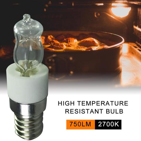 Ampoule de four E14 40W/50W 110V/220V, haute température 500 ℃, résistant à la chaleur, lampe halogène sûre pour le séchage de micro-ondes ► Photo 1/6