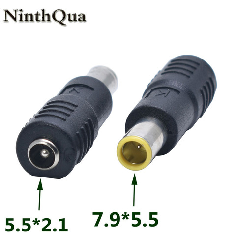 NinthQua-adaptateur d'alimentation mâle mâle, 1 pièce, prise cc, 7.9x5.5/7.9x5.5mm, 5.5x2.1/5.5x2.1mm, pour ordinateur portable Lenovo, IBM, nouveau ► Photo 1/5