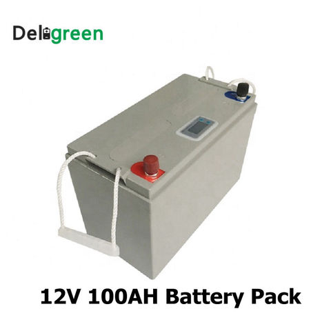 12V 100AH Lithium 3.2V LiFePO4 batterie pour système de stockage d'énergie solaire bateau électrique Yatch avec affichage Led ► Photo 1/6