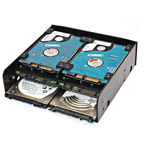 Bevigac 5.25 pouces à 3.5 pouces 2.5 pouces HDD SSD disque dur support de montage adaptateur support convertisseur plateau support accessoires internes ► Photo 1/6