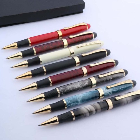 Jinhao – stylo à bille 450 MM, en métal, couleur or blanc avec noir, papeterie fournitures scolaires et de bureau, cadeau ► Photo 1/6