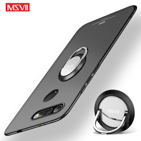 Coque de téléphone Huawei avec anneau de support, étui mat pour Honor View 20, V20, 20s, 10 Lite, V10 ► Photo 1/6