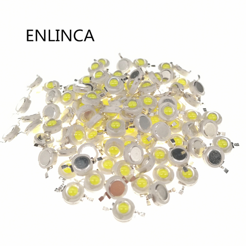 Diode électroluminescente LED 3W multicolore, blanc, rouge, vert, bleu, Orange, perles haute puissance, 3 watts, luminosité, 10 pièces ► Photo 1/4