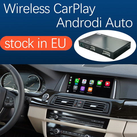 Sans fil Apple CarPlay Android Auto pour BMW 5 7 série F10 F11 F07 GT F01 F02 F03 F04 2009-2016, avec fonction de lien de miroir ► Photo 1/5