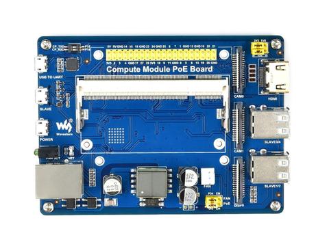 Compute-Module IO-carte IO avec caractéristique PoE, carte à découper Composite pour le développement avec Raspberry Pi CM3 / CM3L / CM3 + / CM3 + L ► Photo 1/5