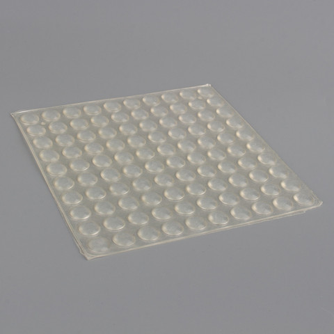 100 pcs/ensemble Silicone Pad Auto-Adhésif Pieds Pare-chocs Clair Demi-Cercle Pare-chocs Porte Cabinet Tiroirs Tampons Tampons En Silicone Pieds ► Photo 1/6