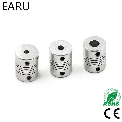 1 pièces 5x8mm CNC moteur mâchoire arbre coupleur 5mm à 8mm Flexible accouplement OD 19x25mm vente en gros livraison directe 3/4/5/6/6.35/7/8/10mm ► Photo 1/6